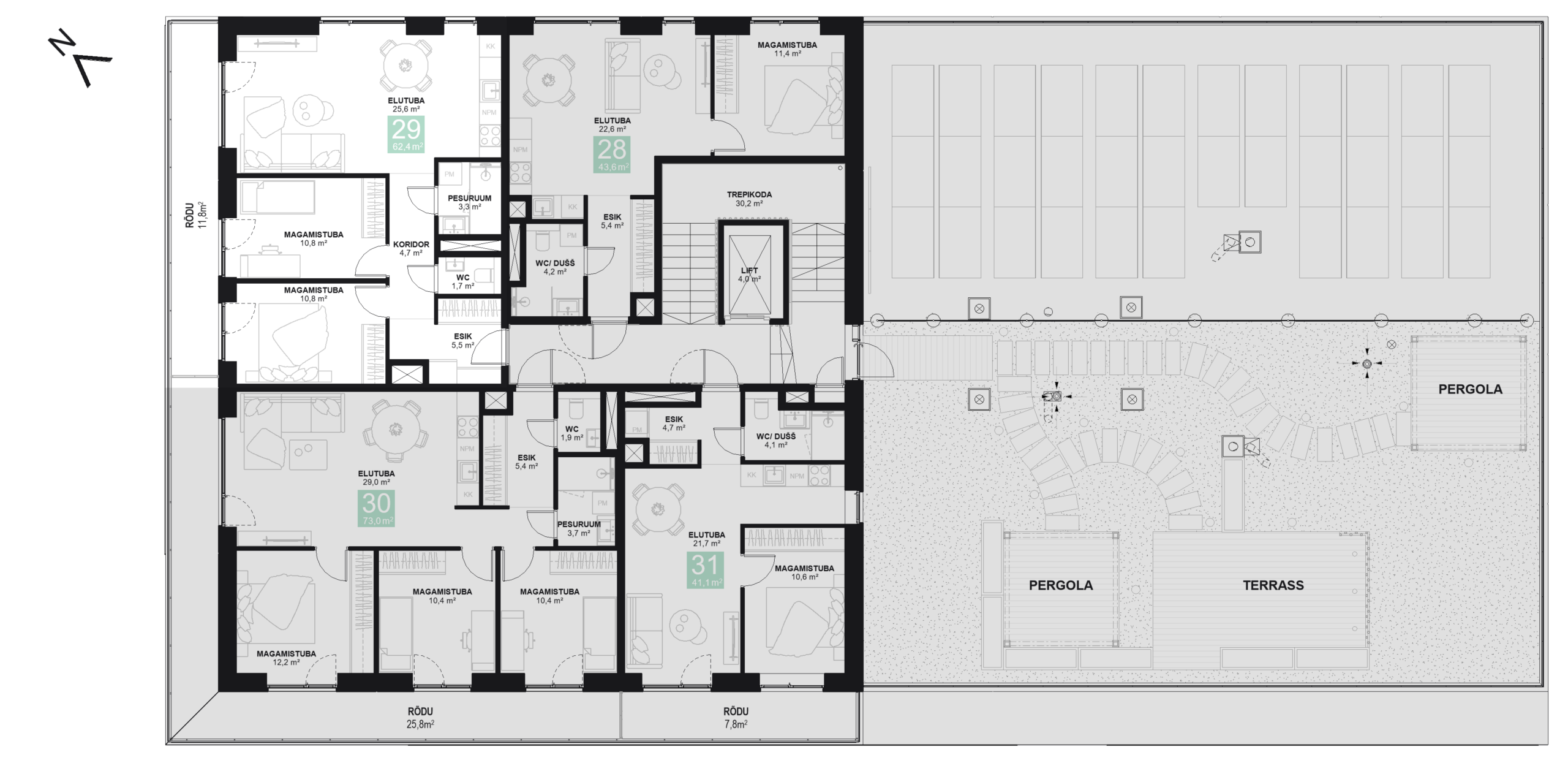 Papiniidu 50, Korter 29 korruseplaan